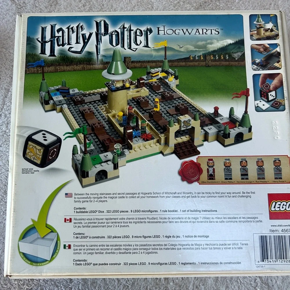 LEGO Harry Potter Hogwarts Game 3862 Buildable Board Game Complete Microfigures
